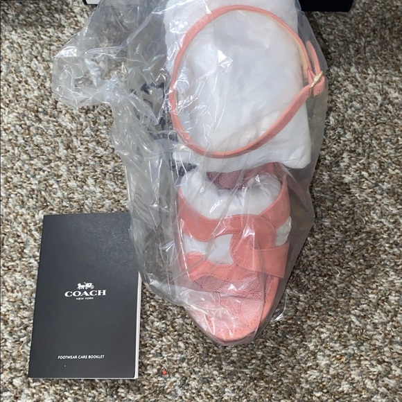 NEW in box Coach Women's Pink Platform Sandals - Picture 2 of 5
